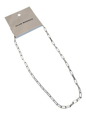NWT | Club Monaco | Argent Silver Short Link Necklace